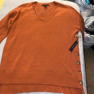 Orange Tahari sweater